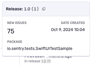 The Release details tooltip