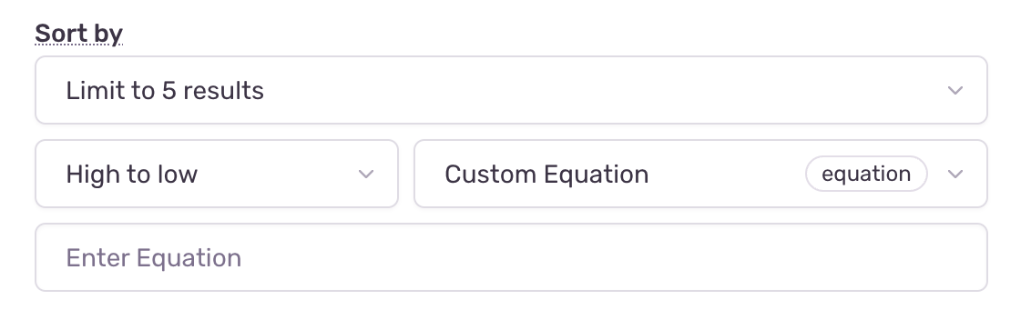 Custom equation field.